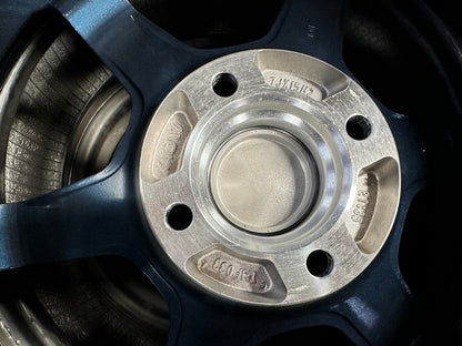 New 15X7 ET35 AOW 11 Flow Formed TE37 Rim (4 wheel) Gloss Blue 4X100