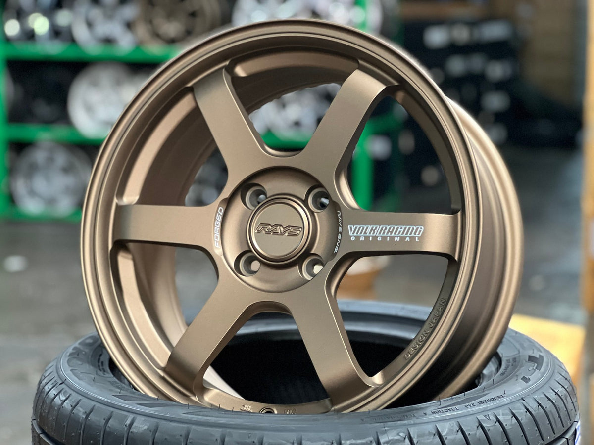New 16X7 ET40 AOW 11 Flow Formed TE37 Rim (4 wheel) Matt Bronze 4X100