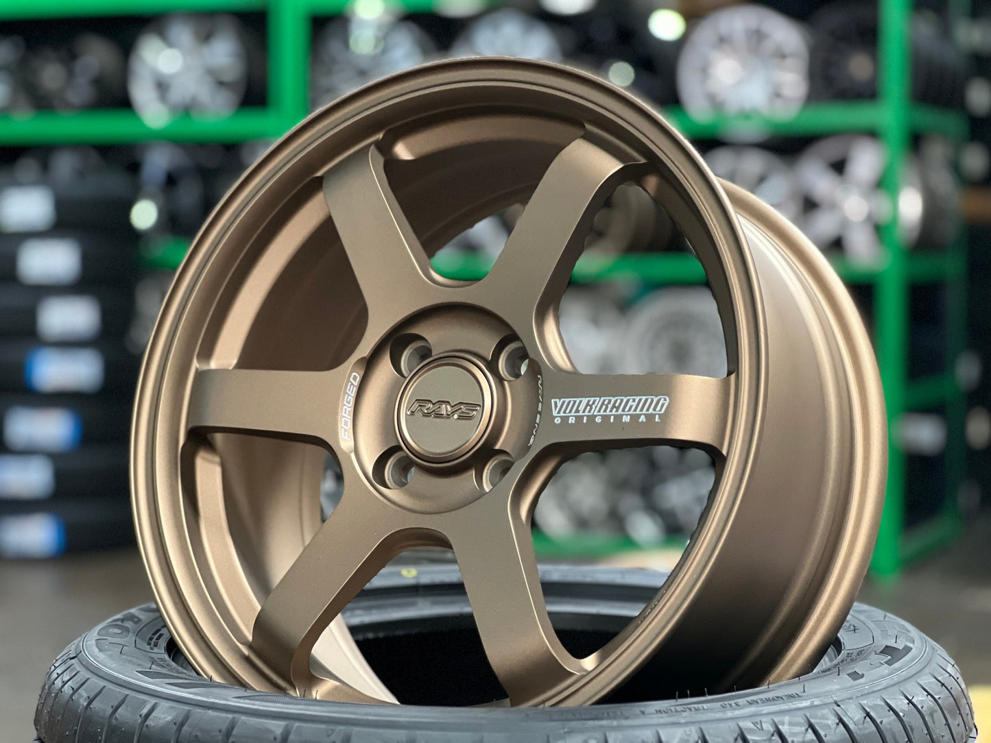 New 16X7 ET40 AOW 11 Flow Formed TE37 Rim (4 wheel) Matt Bronze 4X100