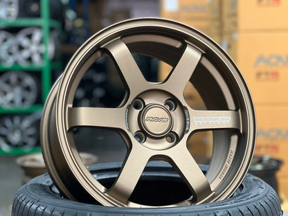 New 16X7 ET40 AOW 11 Flow Formed TE37 Rim (4 wheel) Matt Bronze 4X100