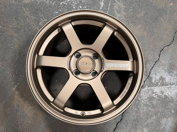 New 16X7 ET40 AOW 11 Flow Formed TE37 Rim (4 wheel) Matt Bronze 4X100
