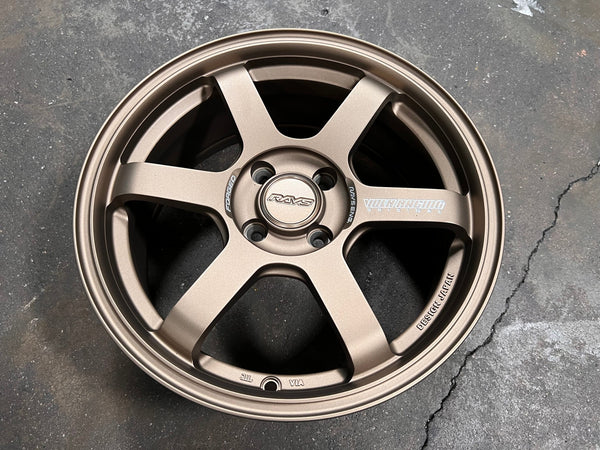 New 16X7 ET40 AOW 11 Flow Formed TE37 Rim (4 wheel) Matt Bronze 4X100