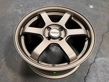 New 16X7 ET40 AOW 11 Flow Formed TE37 Rim (4 wheel) Matt Bronze 4X100