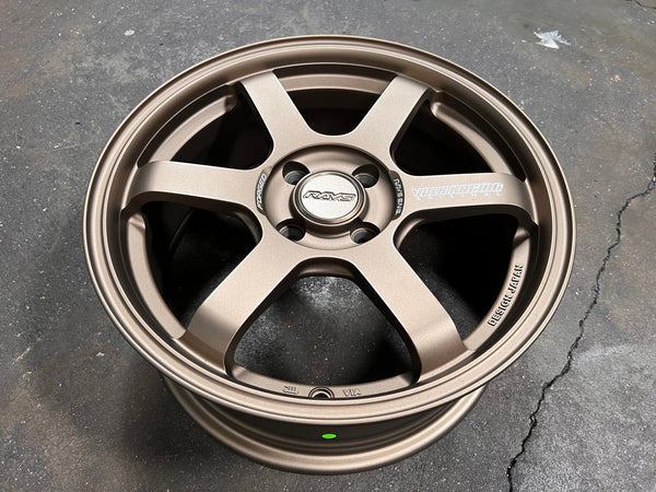 New 16X7 ET40 AOW 11 Flow Formed TE37 Rim (4 wheel) Matt Bronze 4X100