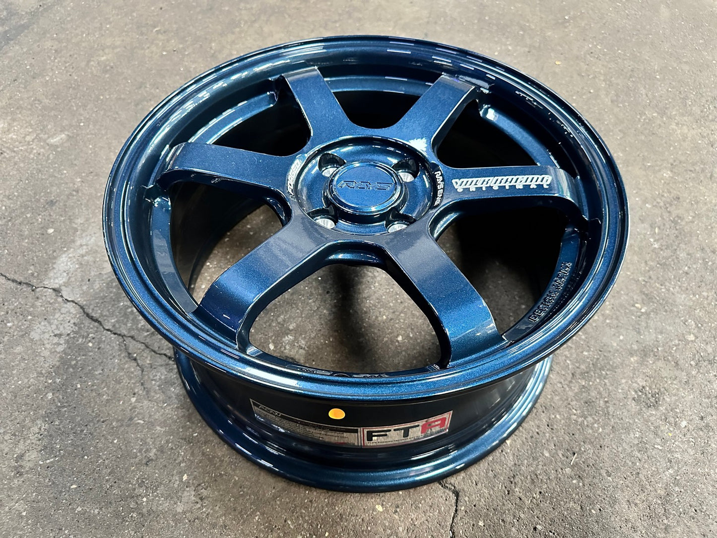 New 16X7 ET40 AOW Flow Formed TE37 Rim (4 wheel) Gloss Blue 4X100
