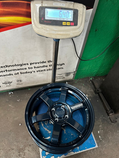 New 16X7 ET40 AOW Flow Formed TE37 Rim (4 wheel) Gloss Blue 4X100