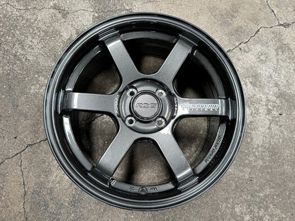 New 16X7 ET40 AOW 11 Flow Formed TE37 Rim (4 wheel) Gloss Gunmetal 4X100