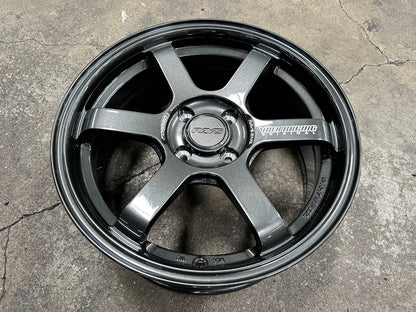 New 16X7 ET40 AOW 11 Flow Formed TE37 Rim (4 wheel) Gloss Gunmetal 4X100