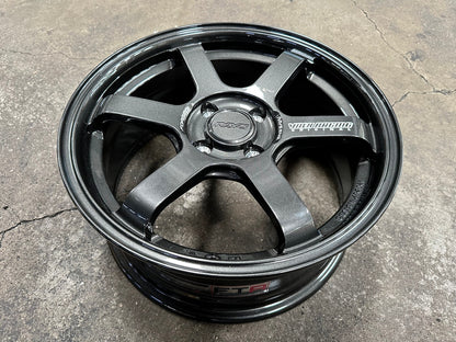 New 16X7 ET40 AOW 11 Flow Formed TE37 Rim (4 wheel) Gloss Gunmetal 4X100