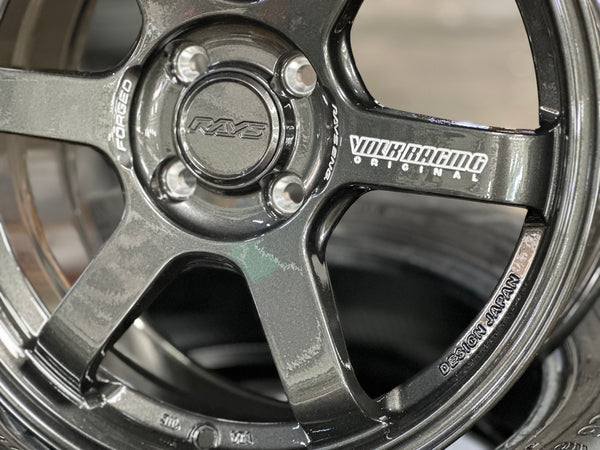 New 16X7 ET40 AOW 11 Flow Formed TE37 Rim (4 wheel) Gloss Gunmetal 4X100