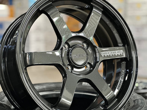 New 16X7 ET40 AOW 11 Flow Formed TE37 Rim (4 wheel) Gloss Gunmetal 4X100