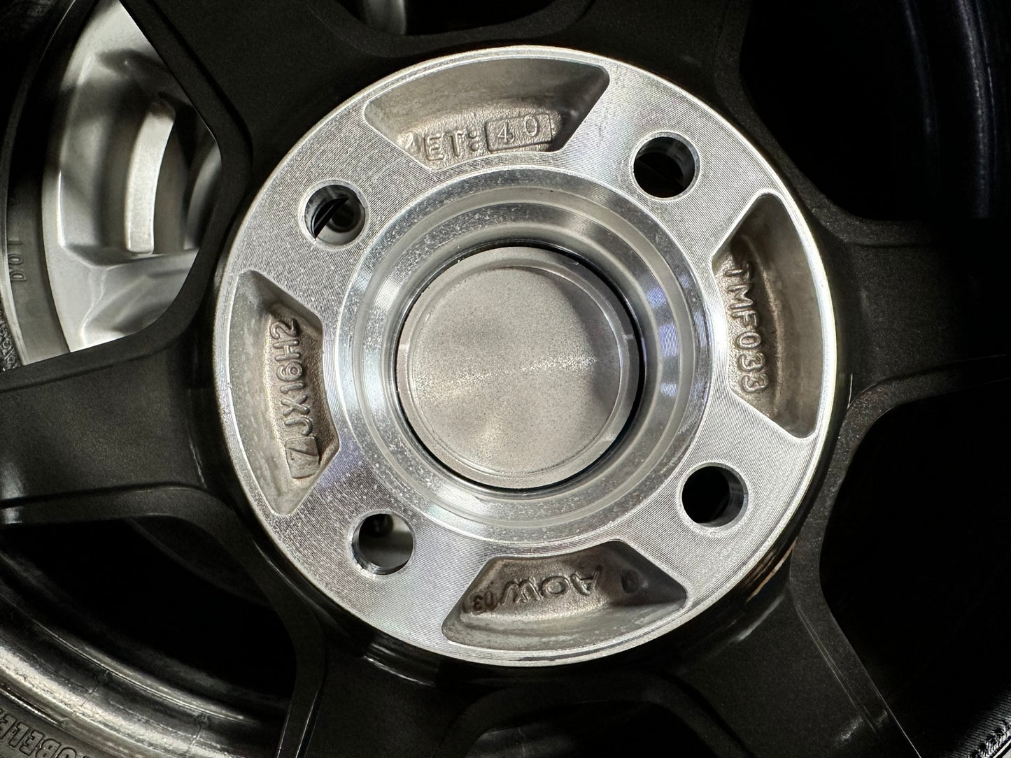 New 16X7 ET40 AOW 11 Flow Formed TE37 Rim (4 wheel) Gloss Gunmetal 4X100