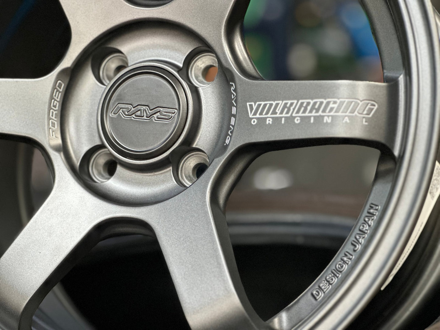 New 15X7 ET35 AOW Flow Formed TE37CR Rim (4 wheel) Matt Gunmetal 4X100