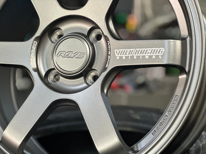 New 16X7 ET40 AOW Flow Formed TE37CR Rim (4 wheel) Matt Gunmetal 4X100