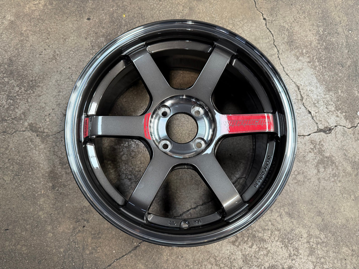 New 16X7 ET40 AOW Flow Formed TE37SLRim (4 wheel) Gloss Gunmetal 4X100