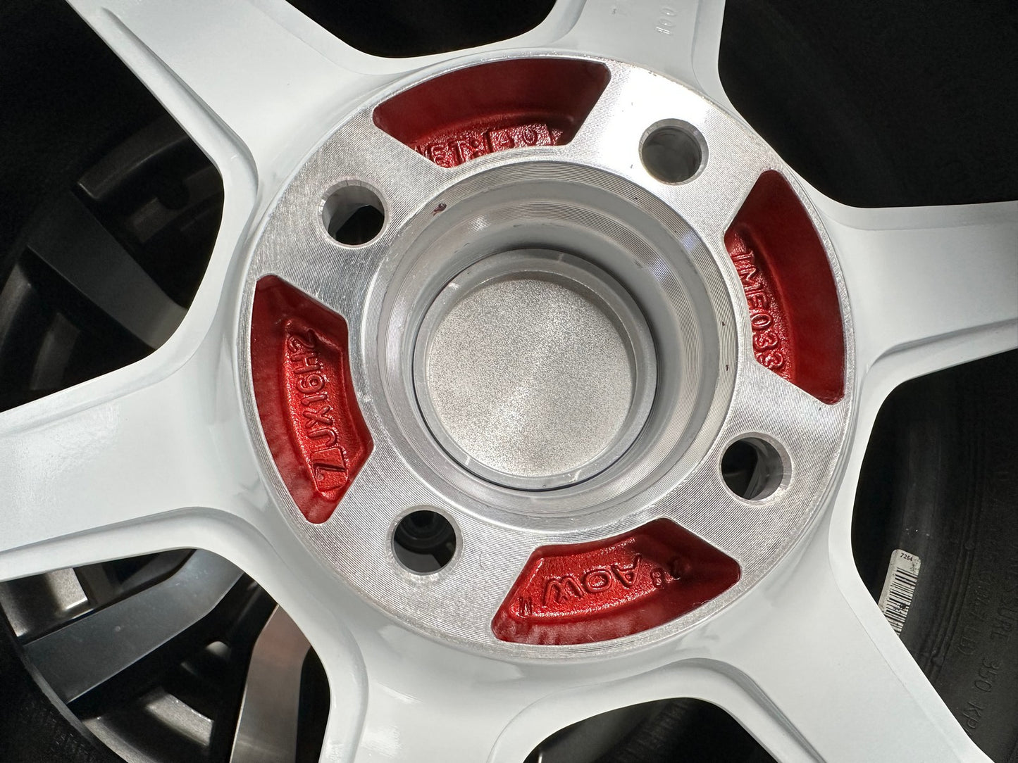 New 16X7 ET40 AOW Flow Formed Sonic Time Attack Rim (4 wheel) Gloss White 4X100