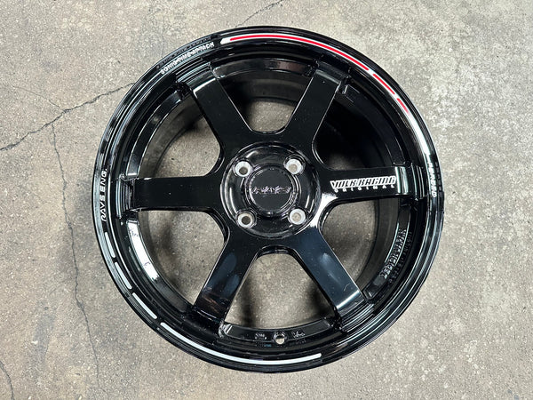 New 16X7 ET40 AOW Flow Formed Sonic Time Attack Rim (4 wheel) Gloss Black 4X100