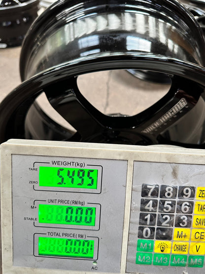 New 15X7 ET35 AOW Flow Formed TE37 Rim (4 wheel) Gloss Black 4X100 WE