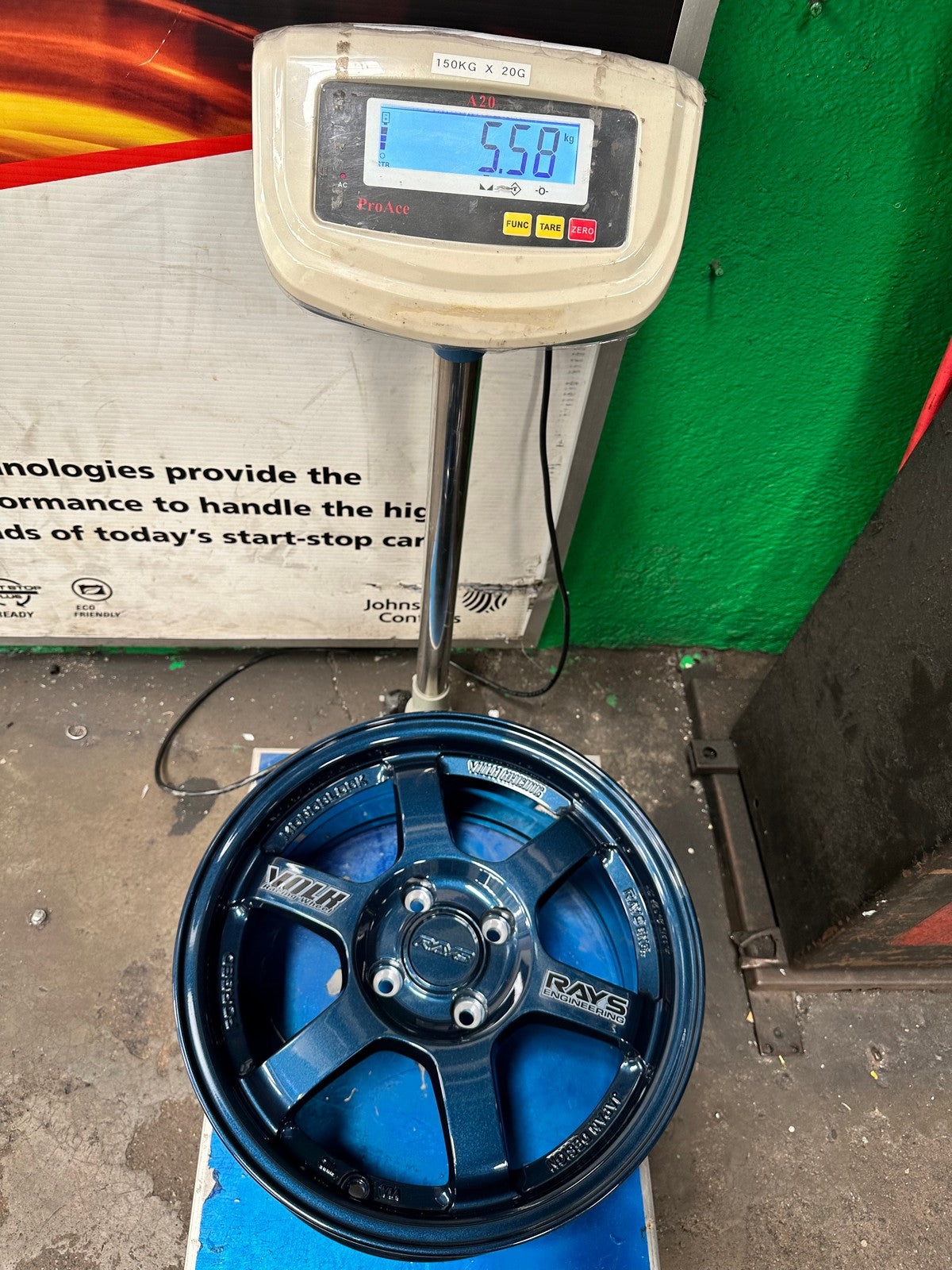 New 15X7 ET35 AOW Flow Formed TE37 Rim (4 wheel) Gloss Blue 4X100