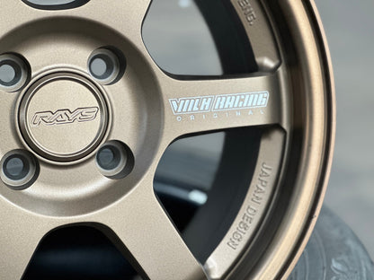 New 15X7 ET35 AOW Flow Formed TE37 Rim (4 wheel) Matt Bronze 4X100 WE