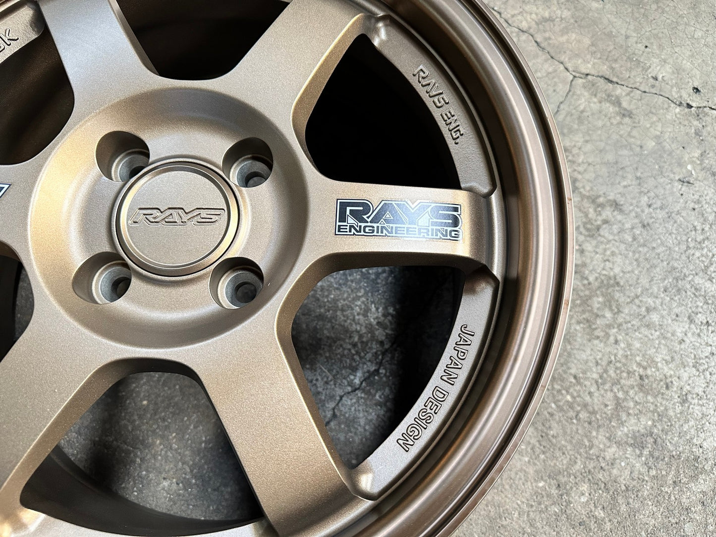 New 15X7 ET35 AOW Flow Formed TE37 Rim (4 wheel) Matt Bronze 4X100