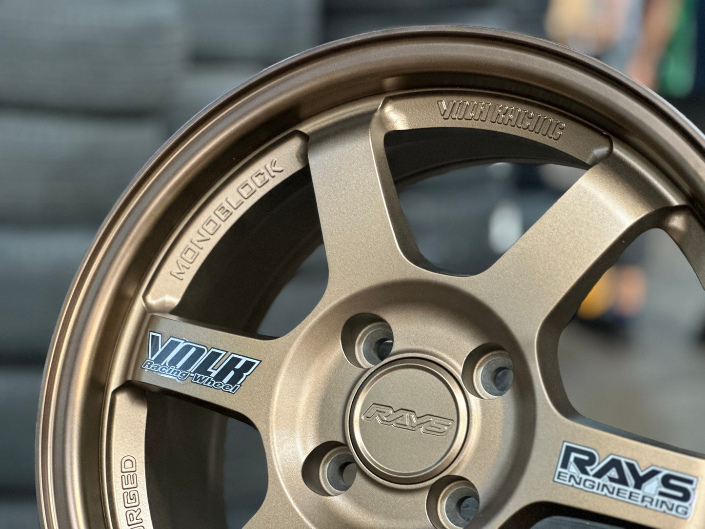 New 15X7 ET35 AOW Flow Formed TE37 Rim (4 wheel) Matt Bronze 4X100