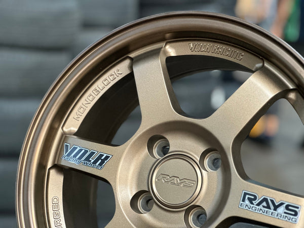 New 15X7 ET35 AOW Flow Formed TE37 Rim (4 wheel) Matt Bronze 4X100