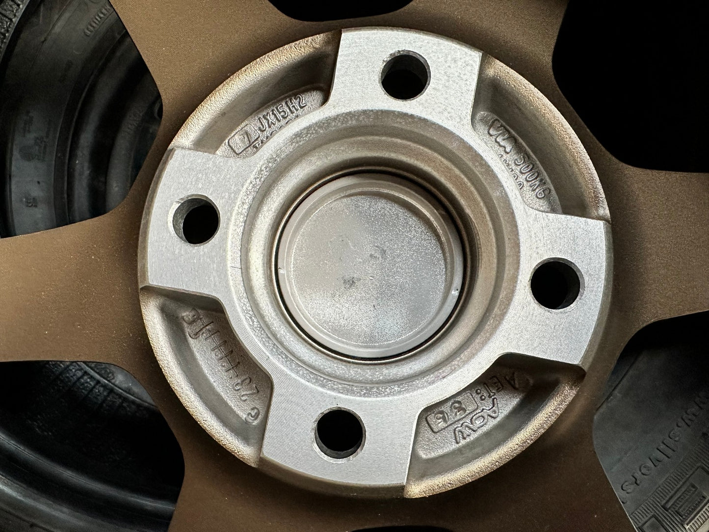 New 15X7 ET35 AOW Flow Formed TE37 Rim (4 wheel) Matt Bronze 4X100