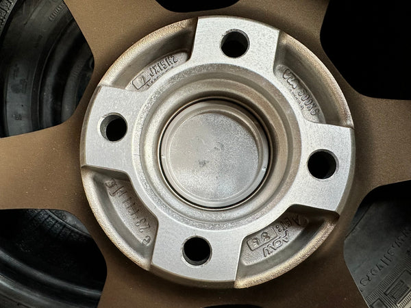 New 15X7 ET35 AOW Flow Formed TE37 Rim (4 wheel) Matt Bronze 4X100