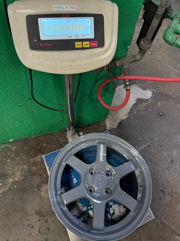 New 15X7 ET35 AOW Flow Formed TE37 Rim (4 wheel) Gloss Grey 4X100