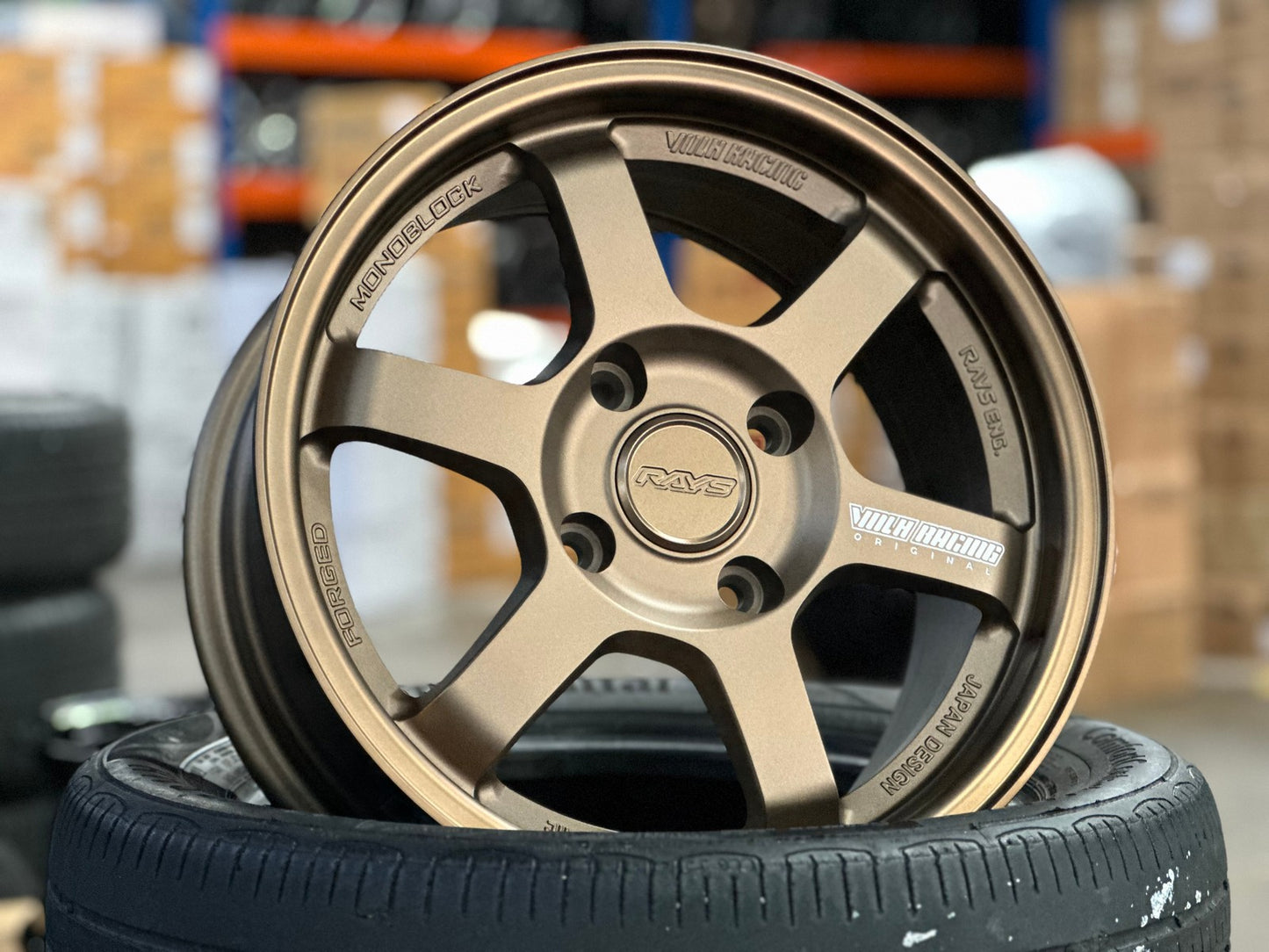 New 15X7 ET35 AOW Flow Formed TE37 Rim (4 wheel) Matt Bronze 4X114.3