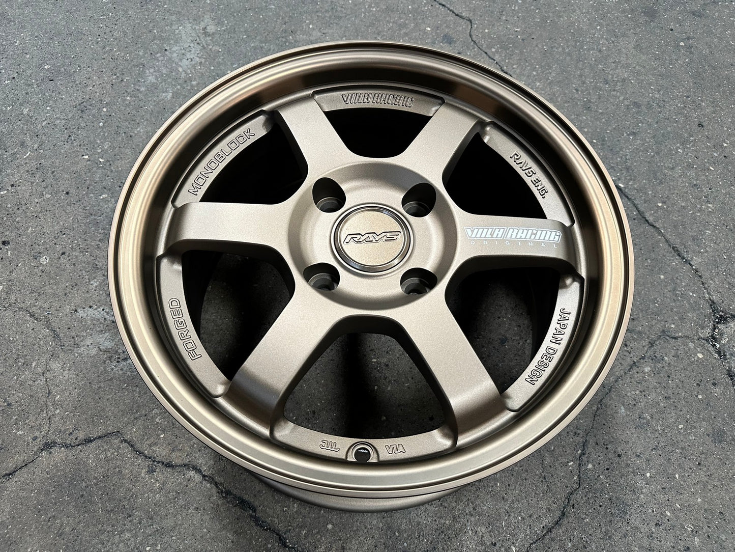 New 15X7 ET35 AOW Flow Formed TE37 Rim (4 wheel) Matt Bronze 4X114.3