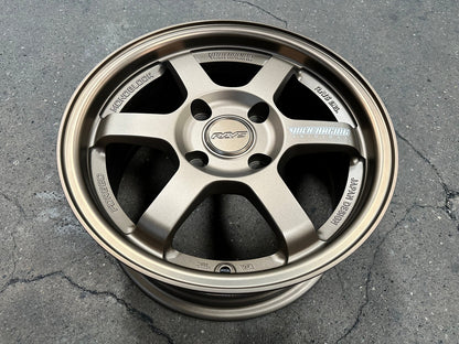 New 15X7 ET35 AOW Flow Formed TE37 Rim (4 wheel) Matt Bronze 4X114.3