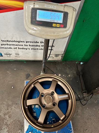 New 15X7 ET35 AOW Flow Formed TE37 Rim (4 wheel) Matt Bronze 4X114.3