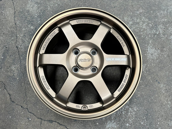 New 15X6.5 ET38 AOW Flow Formed TE37 Rim (4 wheel) Matt Bronze 4X100