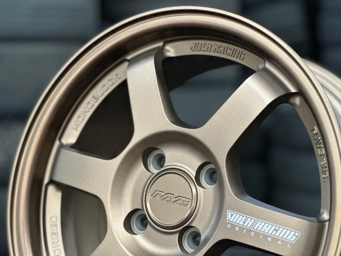 New 15X6.5 ET38 AOW Flow Formed TE37 Rim (4 wheel) Matt Bronze 4X100