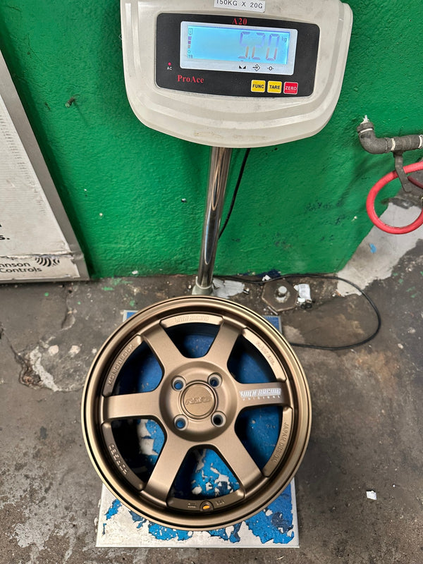 New 15X6.5 ET38 AOW Flow Formed TE37 Rim (4 wheel) Matt Bronze 4X100