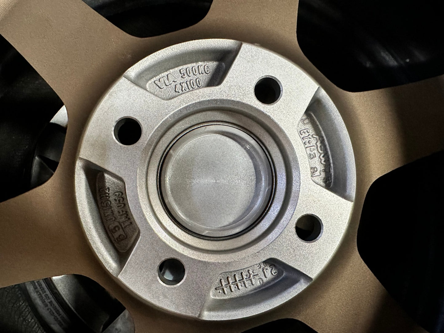 New 15X6.5 ET38 AOW Flow Formed TE37 Rim (4 wheel) Matt Bronze 4X100