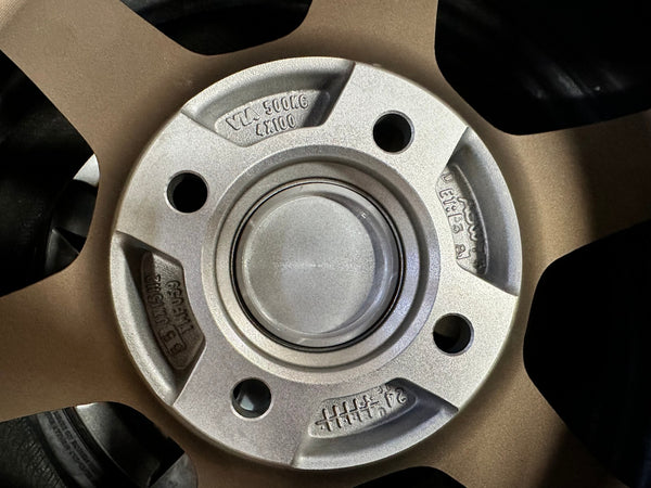 New 15X6.5 ET38 AOW Flow Formed TE37 Rim (4 wheel) Matt Bronze 4X100