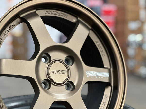 New 15X6.5 ET38 AOW Flow Formed TE37 Rim (4 wheel) Matt Bronze 4X100
