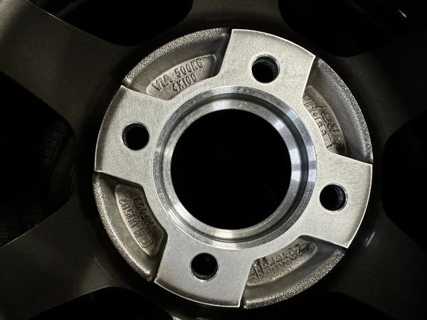 New 15X6.5 ET38 AOW Flow Formed TE37SL Rim (4 wheel) Gloss Gunmetal 4X100