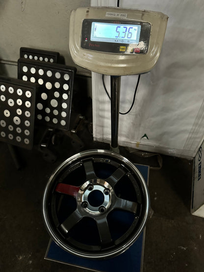 New 15X6.5 ET38 AOW Flow Formed TE37SL Rim (4 wheel) Gloss Gunmetal 4X100