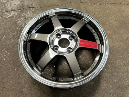 New 16X7 ET40 AOW Flow Formed TE37SL Rim (4 wheel) Gloss Gunmetal 4X100