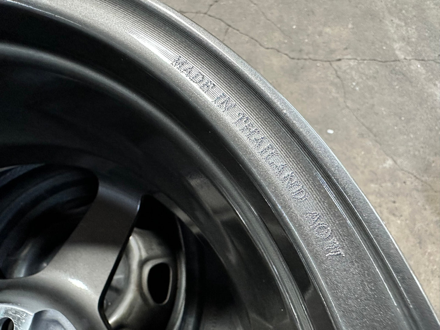 New 16X7 ET40 AOW Flow Formed TE37SL Rim (4 wheel) Gloss Gunmetal 4X100