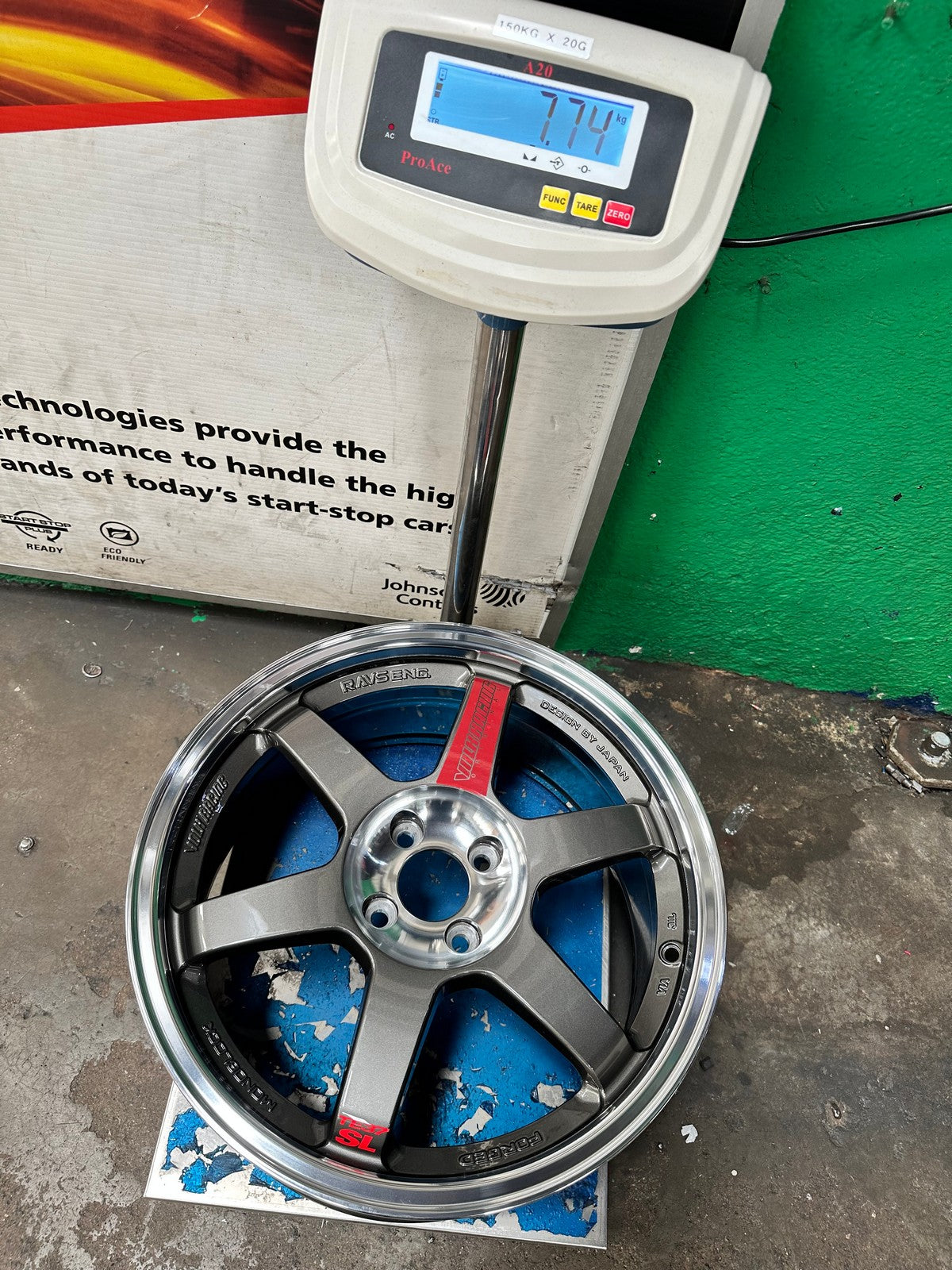 New 17X8 ET40 AOW Flow Formed TE37SL Rim (4 wheel) Gloss Gunmetal 4X100