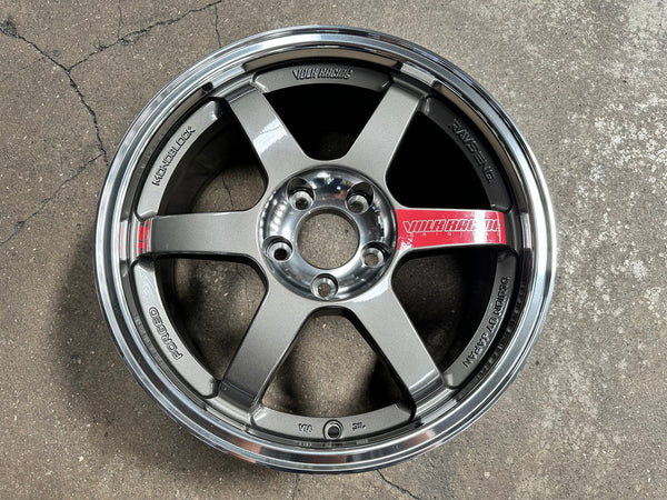 New 17X8 ET35 AOW Flow Formed TE37SL Rim (4 wheel) Gloss Gunmetal 5X114.3