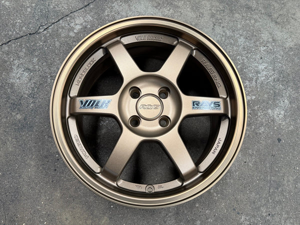 New 16X7 ET40 AOW Flow Formed TE37 Rim (4 wheel) Matt Bronze 4X100