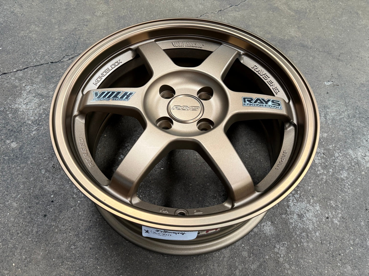 New 16X7 ET40 AOW Flow Formed TE37 Rim (4 wheel) Matt Bronze 4X100