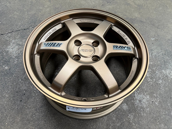 New 16X7 ET40 AOW Flow Formed TE37 Rim (4 wheel) Matt Bronze 4X100