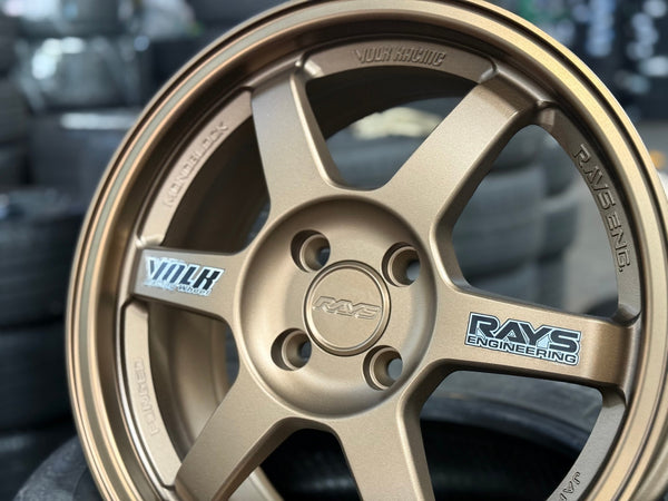 New 16X7 ET40 AOW Flow Formed TE37 Rim (4 wheel) Matt Bronze 4X100